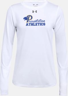 Womens Under Armour Locker L/S Shirt, White